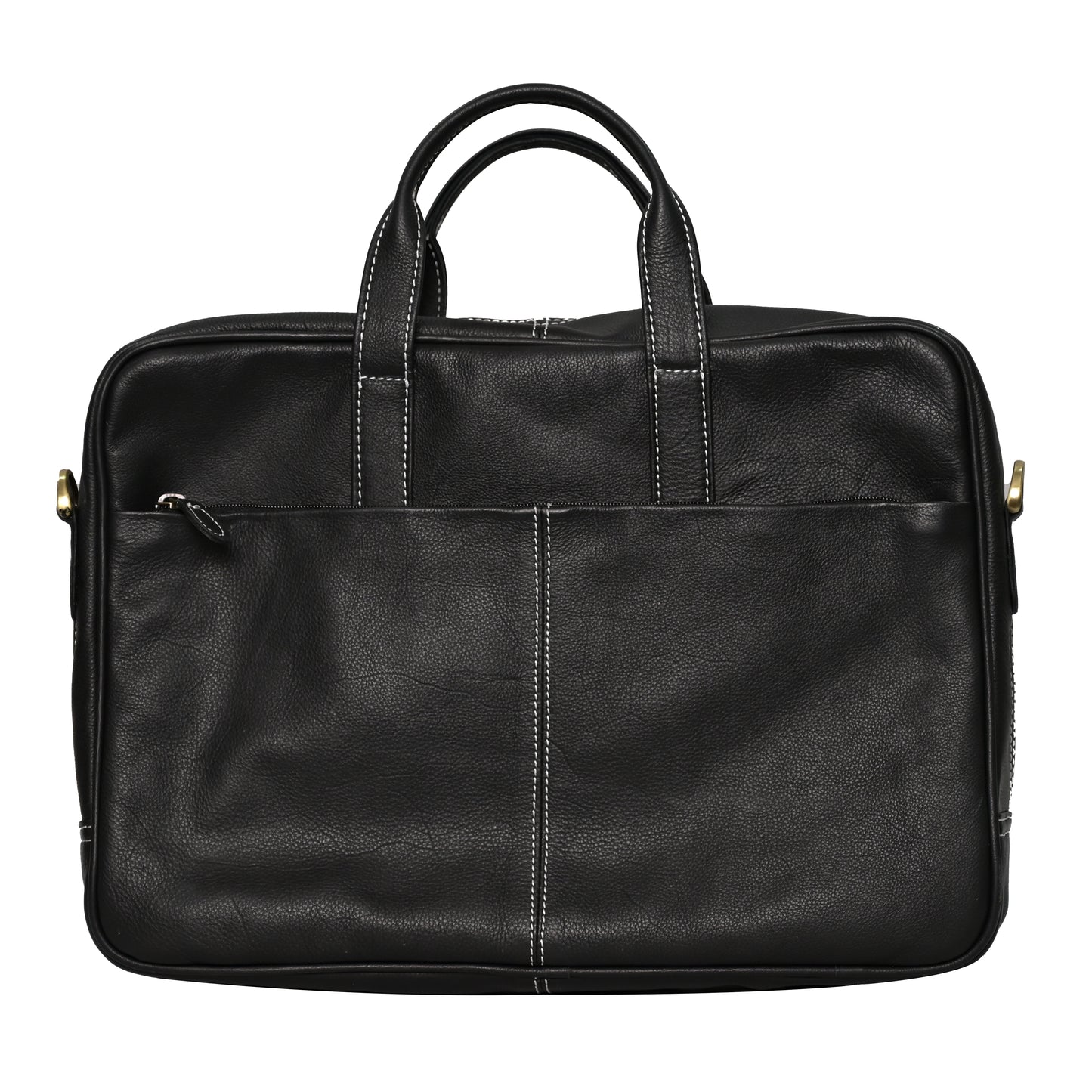 Genuine Leather 15 Inches Black color Laptop Bag/Messenge Bag with Adjustable Strap