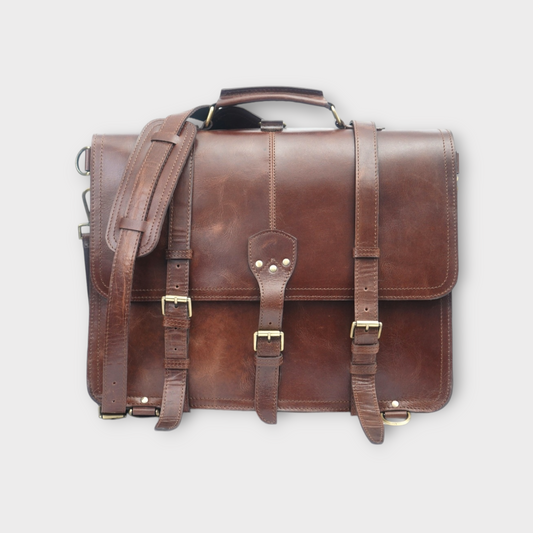 Premium Laptop Bag Executive Leather Laptop Brief